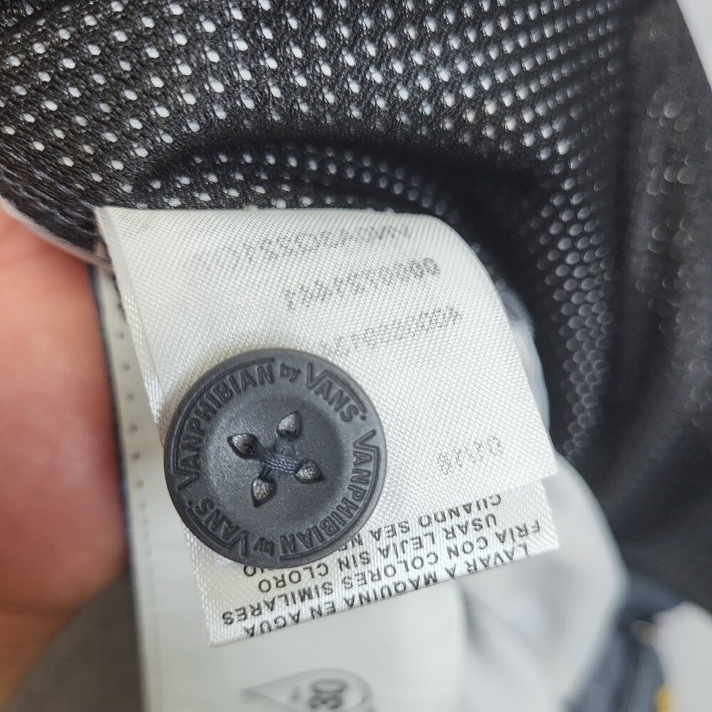 Vans Shorts Mens 30 Gray Floral Vanphibian Hybrid Board Swim Trunks Surf Beach - Picture 15 of 15